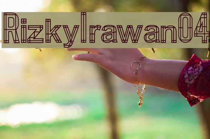 RizkyIrawan04 Font examples