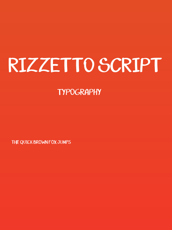 Rizzetto Script Poster