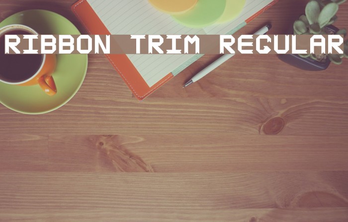 ribbon trim Regular Font examples