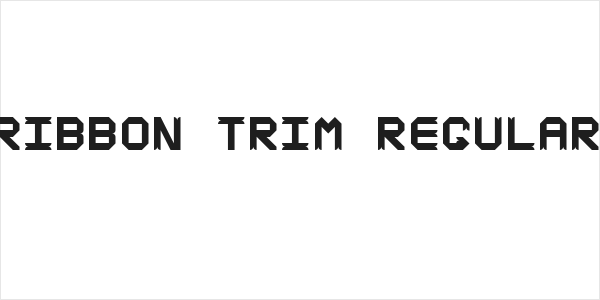 ribbon trim Regular Logo