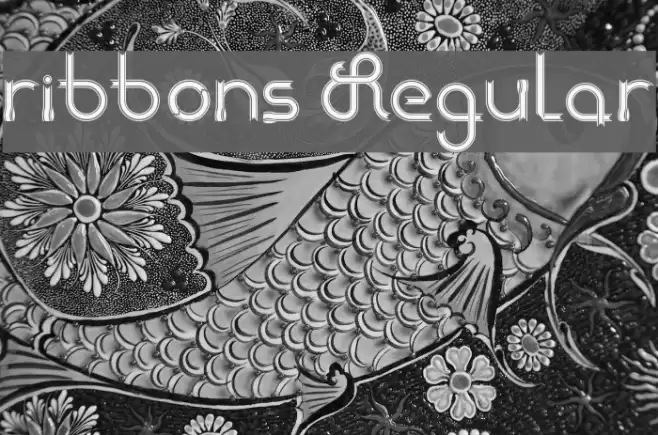 ribbons Regular Font examples