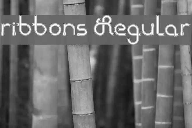 ribbons Regular Font examples