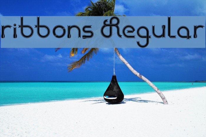 ribbons Regular Font examples