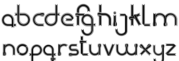 ribbons Regular Font LOWERCASE