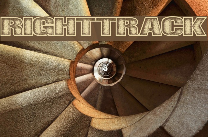 righttrack Font examples