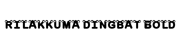rilakkuma dingbat Bold Font