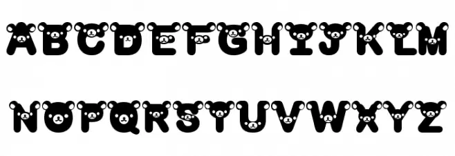 rilakkuma dingbat Bold Font Litere mari