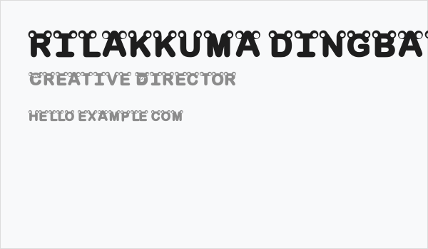 rilakkuma dingbat Bold Business Card