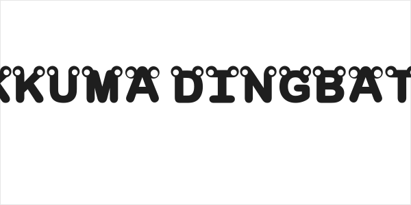 rilakkuma dingbat Bold Logo