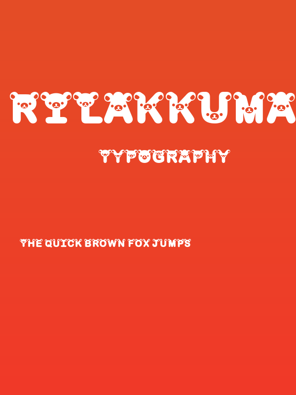 rilakkuma dingbat Bold Poster