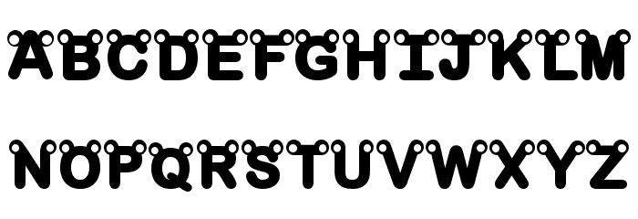 rilakkuma dingbat Bold Font LOWERCASE