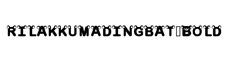 rilakkumadingbat-Bold  Frei Schriftart Herunterladen