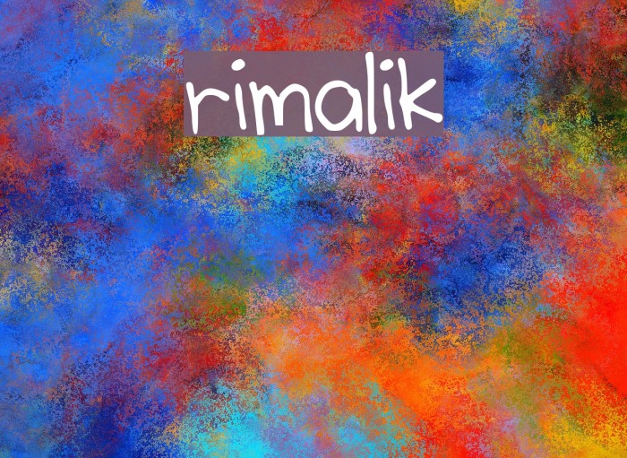 rimalik Font examples