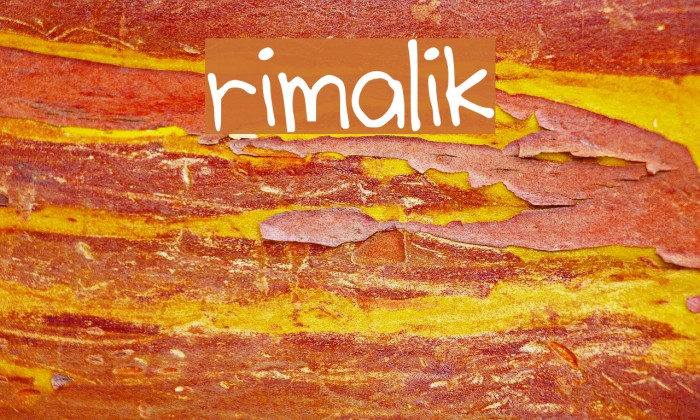 rimalik Font examples