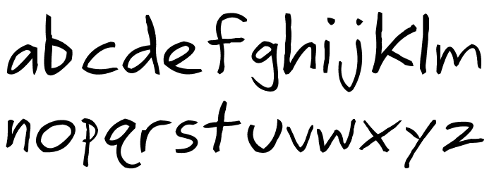 ringey Font LOWERCASE