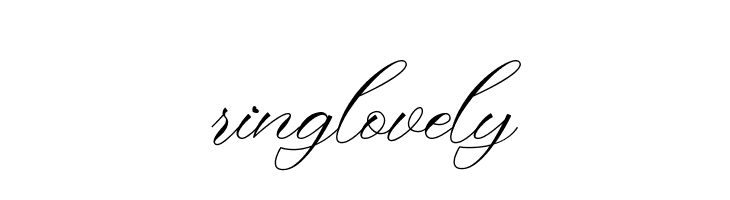 ringlovely  font caratteri gratis