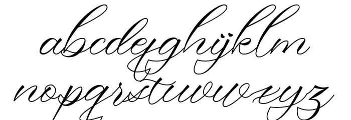ringlovely Font LOWERCASE