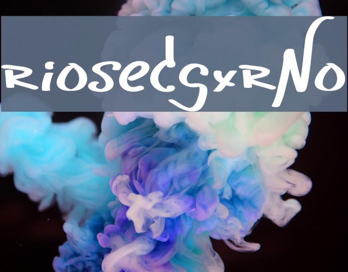 riosedgxrNo Font examples