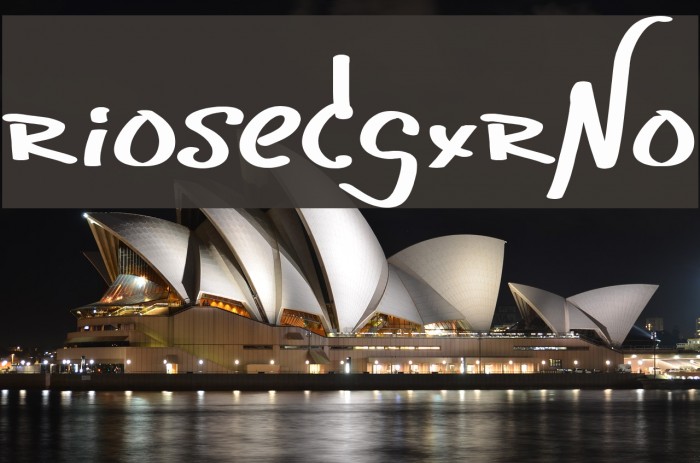 riosedgxrNo Font examples