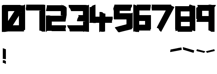 ripTAPE Fixed Font OTHER CHARS