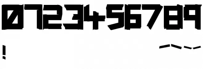 ripTAPE Fixed Font OTHER CHARS