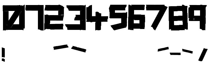 ripTAPE Font OTHER CHARS