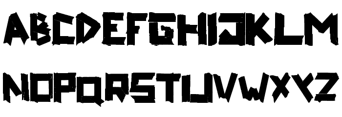 ripTAPE Font LOWERCASE