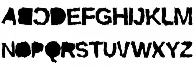 ripTRASH Mirror フォント 大文字