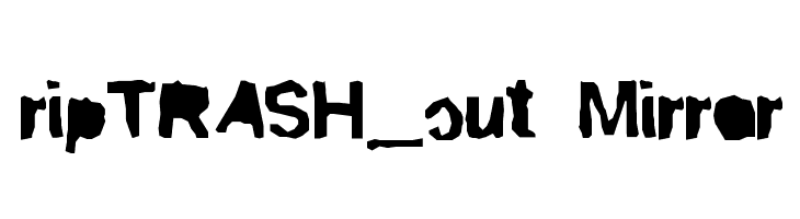 ripTRASH_cut Mirror  Free Fonts Download