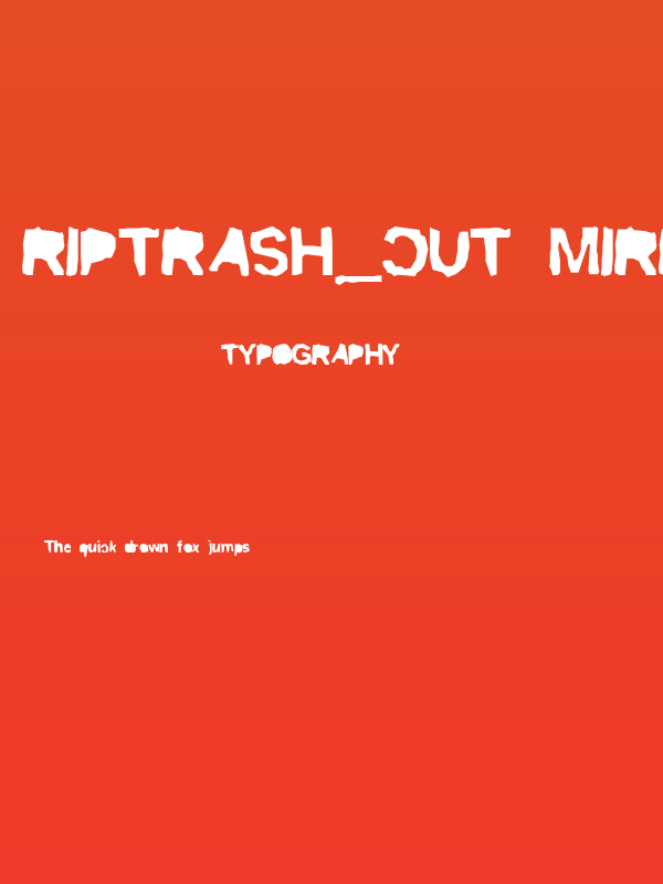 ripTRASH_cut Mirror Poster