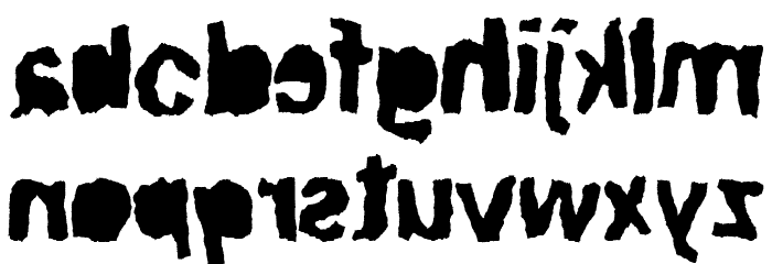 ripTRASH Font LOWERCASE