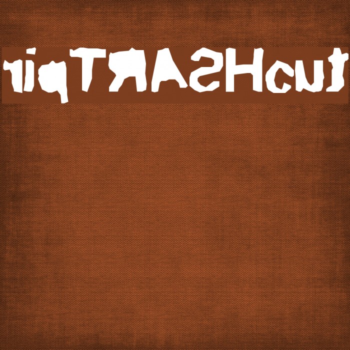 ripTRASHcut Font examples