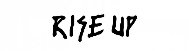 rise up  免费字体下载