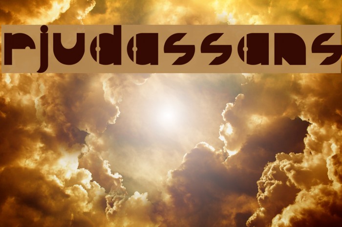 RJudasSans Font examples