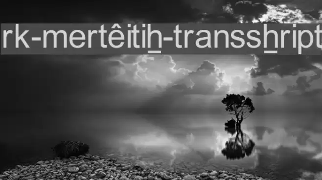 RK-Meroitic-Transscript Font examples