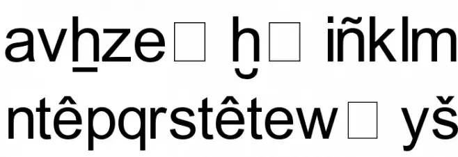 RK-Meroitic-Transscript फ़ॉन्ट लोअरकेस
