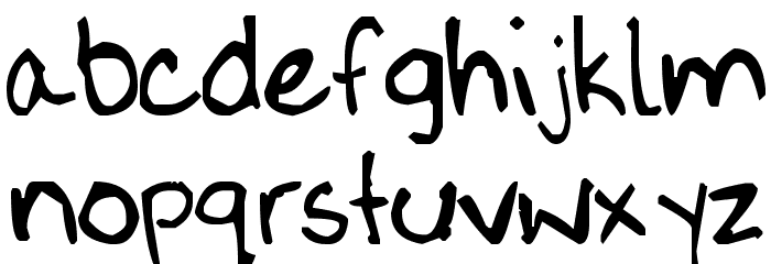 RL Print Font LOWERCASE