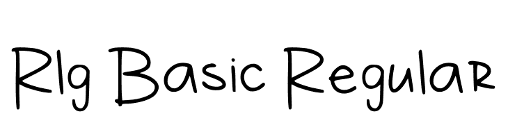 Rlg Basic Regular  Скачать бесплатные шрифты