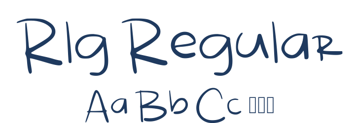 Rlg Regular Font Preview