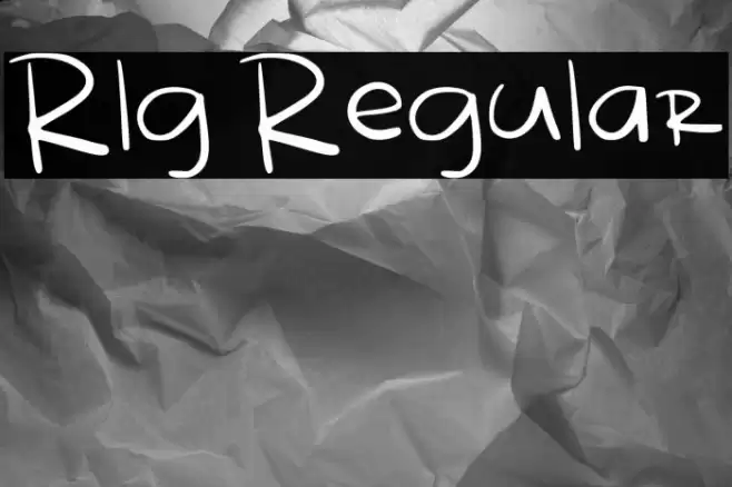 Rlg Regular Fonte examples