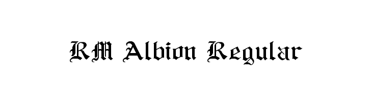 RM Albion Regular  Free Fonts Download