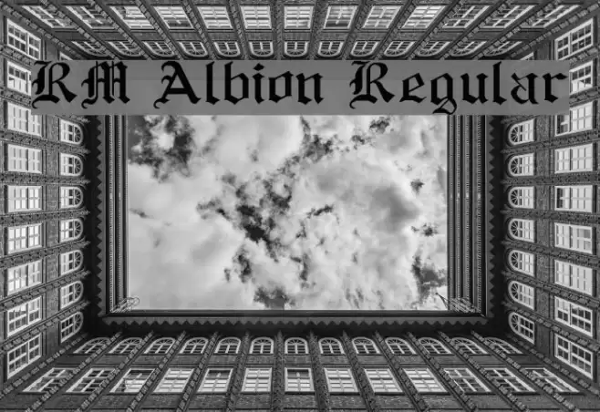 RM Albion Regular Font examples