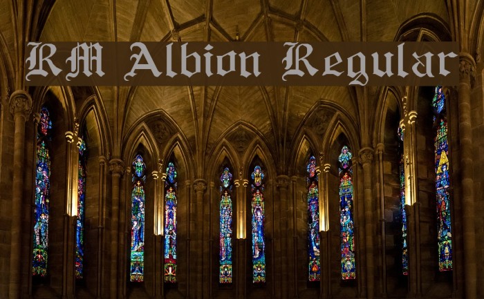 RM Albion Regular Example 3