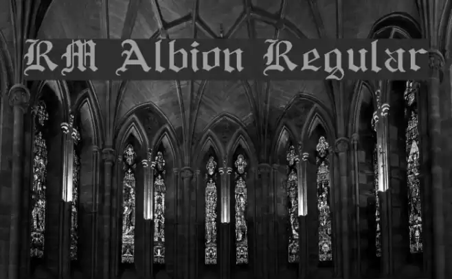 RM Albion Regular Font examples