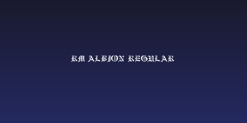 RM Albion Regular Social Header