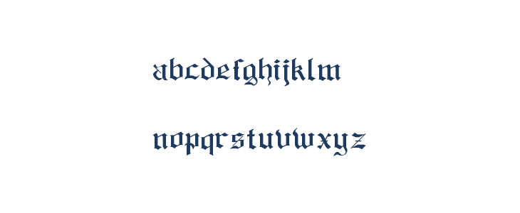 RM Albion Regular Lowercase