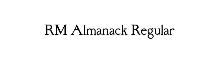 RM Almanack Regular  لخطوط تنزيل