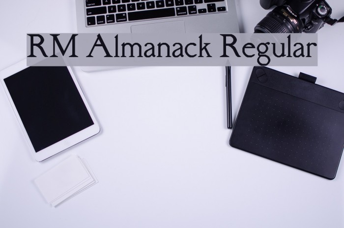 RM Almanack Regular Font examples