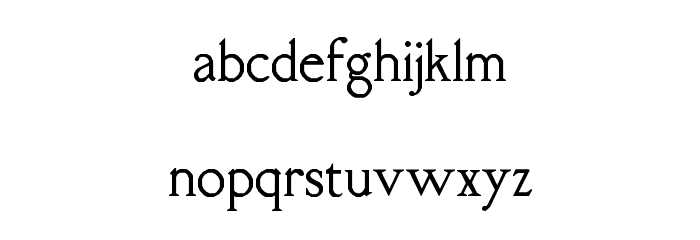 RM Almanack Regular Font LOWERCASE