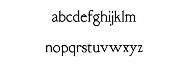 RM Almanack Regular Font Litere mici